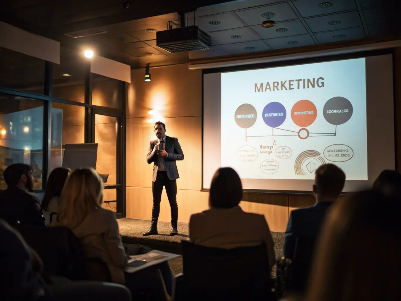 A business coach facilitating a workshop on scaling operations for a group of Pakistani entrepreneurs, emphasizing practical solutions and real-world examples.
